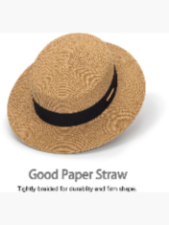 Wide Brim Porkpie Fedora UPF50 Panama Jazz Hat for Beach Hiking main image 6